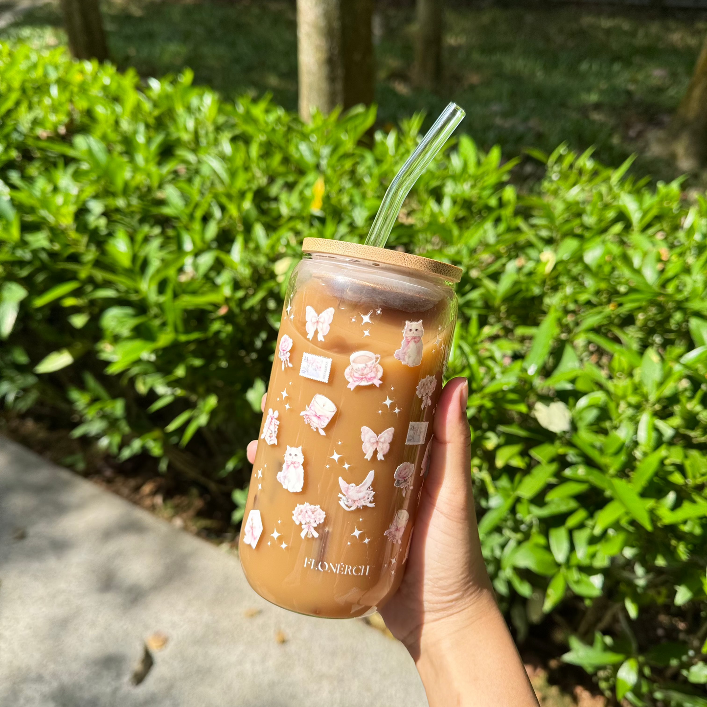 Glass Tumbler Fleur Edition